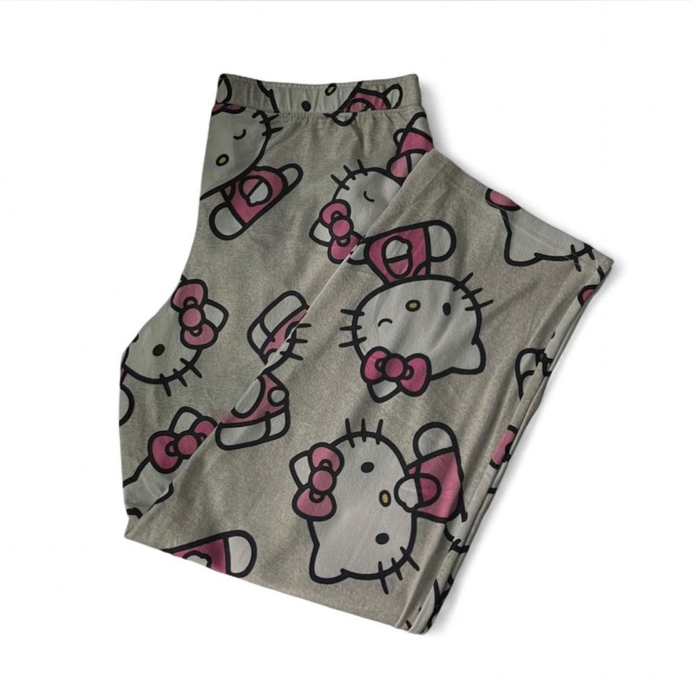 Hello Kitty Kids Pajama Bottoms in Gray and Pink